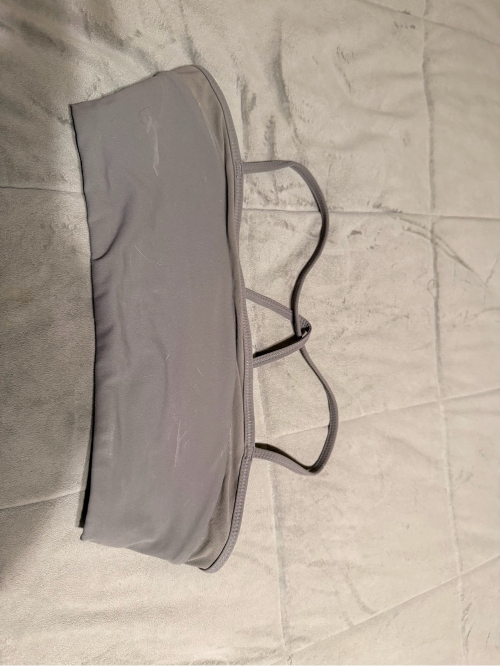 Vuori Light Gray Strappy Sports Bra - Picture 2 of 2